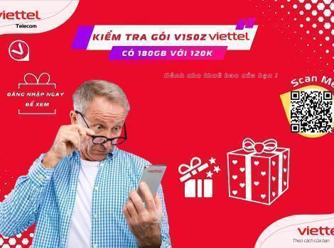 Kiểm Tra Gói V150Z Viettel Có 180GB Với 120K 2023